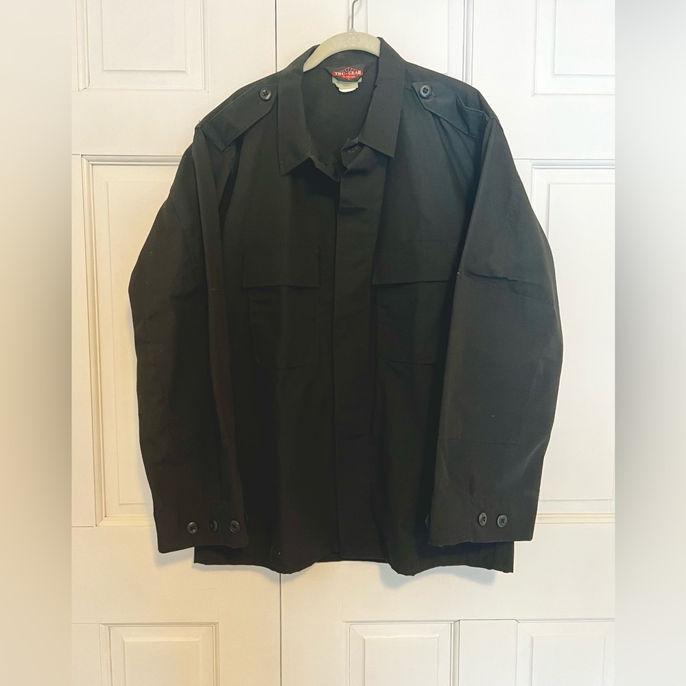 Tru‑Spec Tru Gear Long Sleeve Tactical Shirt Men’s Large Black